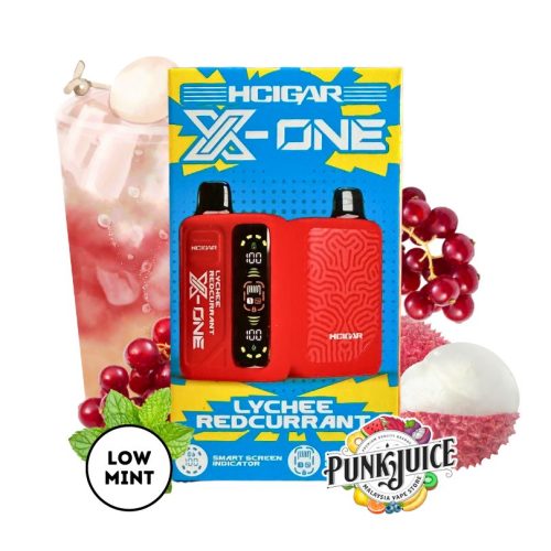 HCIGARX ONE12000puffdisposablepod lycheeredcurrant